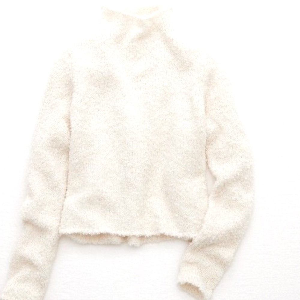 Aerie Boucle Mock neck sweater